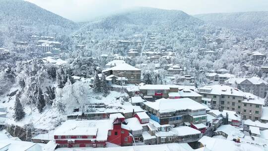 江西九江庐山风景区冬季雪景风光