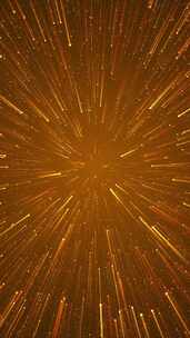 竖屏 竖版 金色粒子聚集 粒子光线