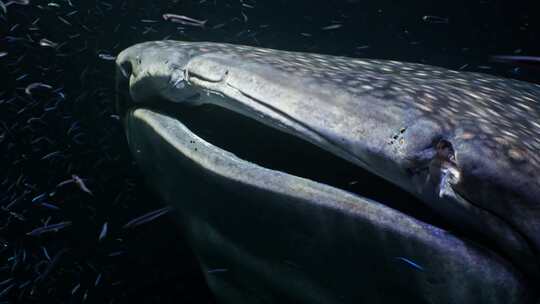 水底拍摄鲸鲨