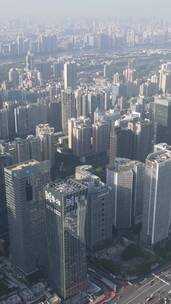 广州市区高楼群航拍