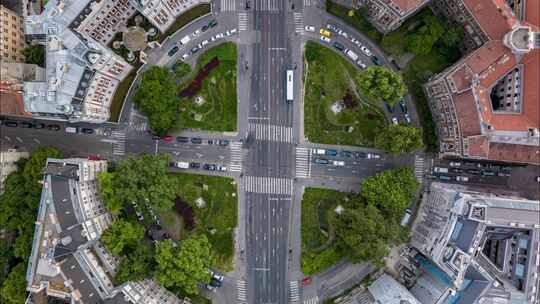 Drone， View，布达佩斯，匈牙利