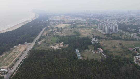 广东茂名水东湾航拍视频素材模板下载