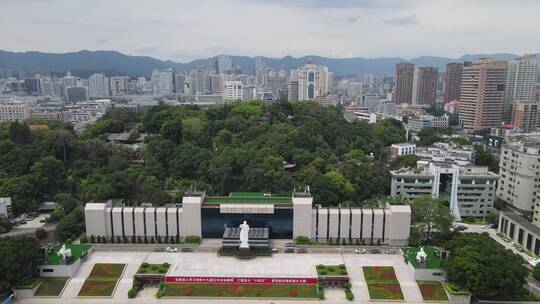 福建福州于山五一广场于山堂航拍