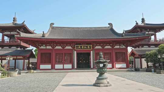 慈航普渡寺庙上海嘉定南翔云翔寺中式建筑