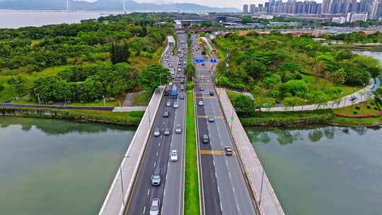 深圳人才公园地标建筑航拍