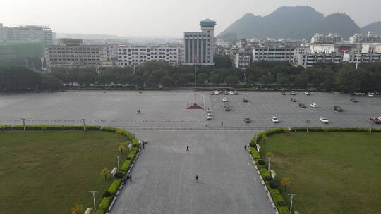 航拍广西桂林旅游城市旅游景点