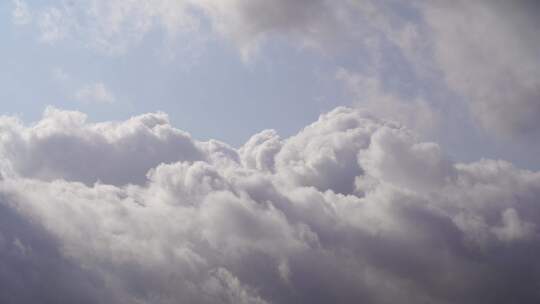 雨后天空云朵天气变化蓝天白云积雨云卷层云视频素材模板下载