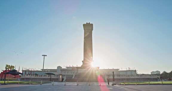 北京天安门人民英雄纪念碑实拍