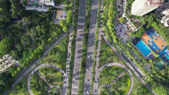 城市道路立交桥航拍