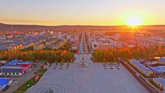 漠河北极星广场日出