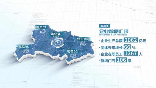 湖北省地图数据展示