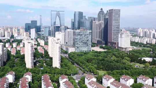 苏州工业园区金鸡湖湖西CBD震撼4K航拍