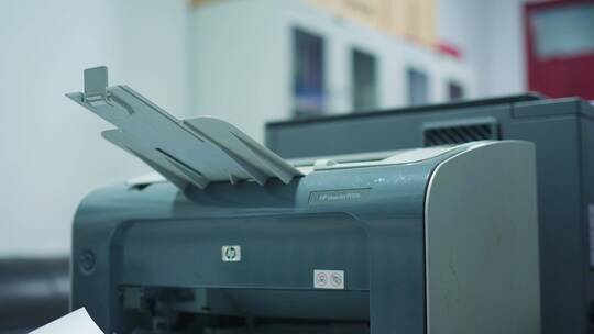 打印机打印的不同角度视频素材模板下载