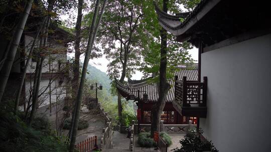 杭州飞来峰韬光寺建筑风景