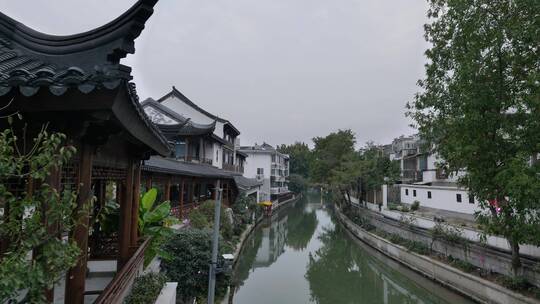 南京秦淮河附近人文建筑景观