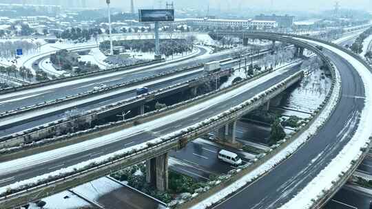 湖南冰冻雨雪天气视频素材模板下载