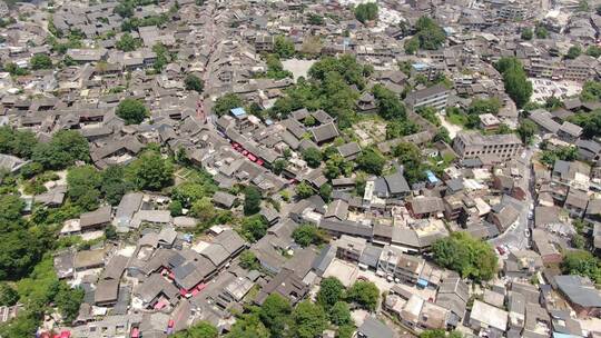 航拍贵州贵阳青岩古镇5A景区视频素材模板下载