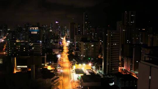 城市的夜景