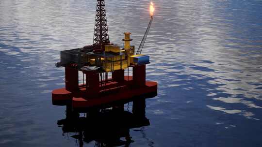 海上石油 海油 钻井平台 海上 大海