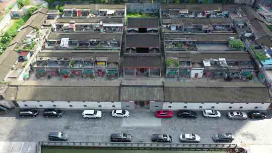 围楼客家建筑城市郊外街区景点街道