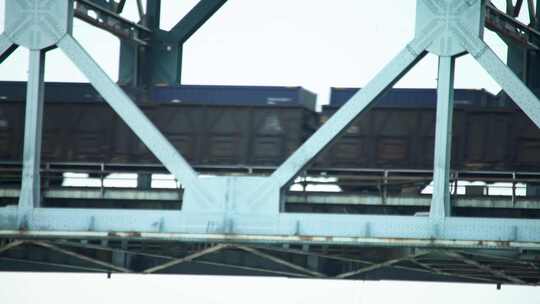 南京长江大桥和长江轮船