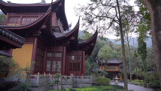 杭州飞来峰永福寺禅院风景