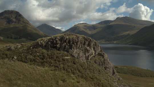 Wastwater，湖，山脉，英格兰