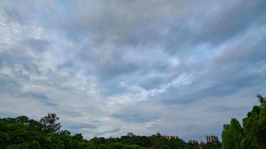 暴风雨来临风起云涌乌云满天延时