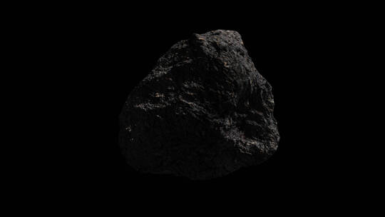 小行星陨石旋转-3-侧面视频素材模板下载