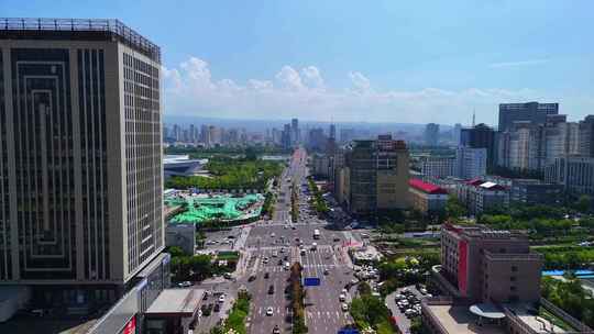 太原漪汾街府西街从和平北路到解放路夏天