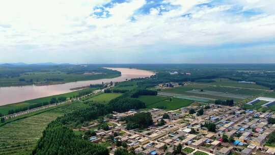 黄河山东段航拍