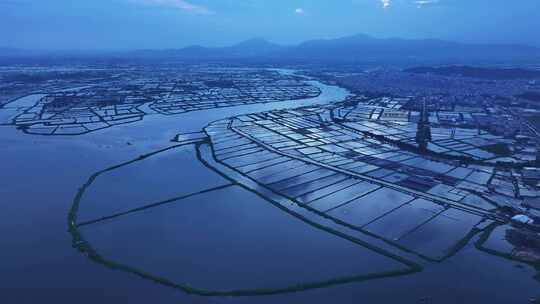 中国广东省潮州市饶平县汫洲镇全景