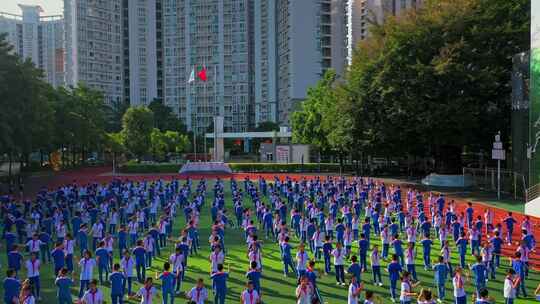 学校升国旗仪式4k