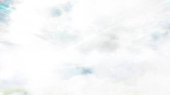 农业片头新农村乡村云层穿梭AE模板