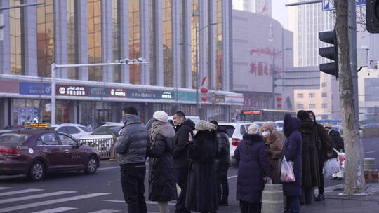 乌鲁木齐冬季街景