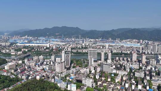 合集福建三明城市大景航拍