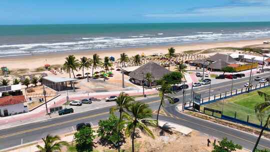 阿鲁阿纳海滩在Aracaju Sergipe巴西。旅游在巴西东北部。