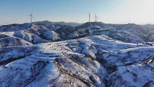 豫西山区雪后航拍 合集