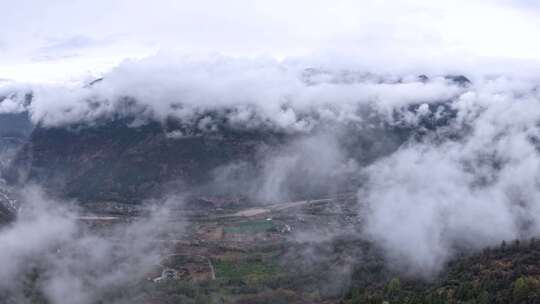 秤架山水风光延时素材