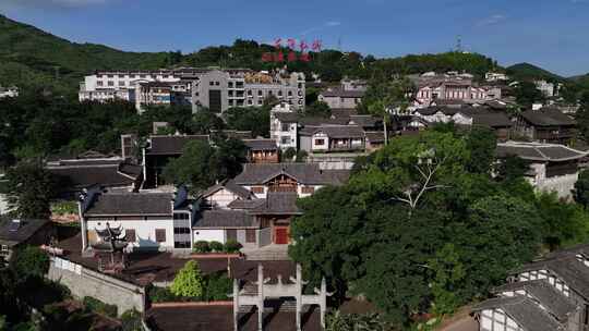 贵州遵义赤水河土城古镇航拍风光