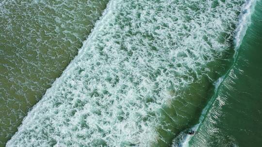 海南万宁石梅湾日月湾冲浪风光大海航拍