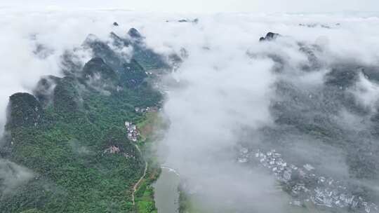 航拍高山云雾云海延时