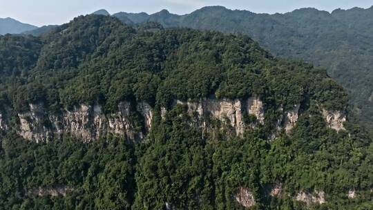 高清航拍四川峨眉山金顶山脉