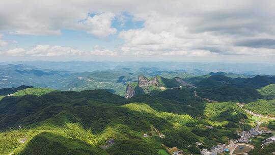 4k航拍山川云景延时