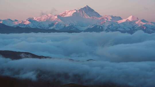 雪山云海延时摄影合集