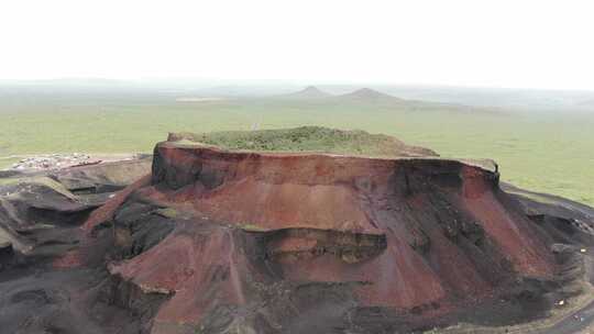 内蒙古乌兰察布乌兰哈达火山地质公园视频素材模板下载