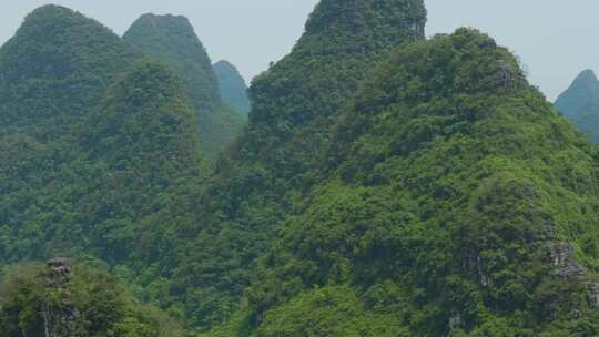 桂林山水喀斯特美丽乡村田园风光