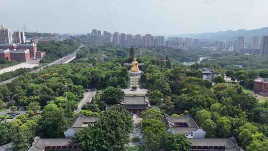 重庆华岩旅游风景区华岩寺航拍