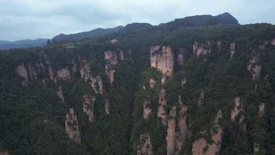 航拍湖南旅游张家界武陵源自然风景