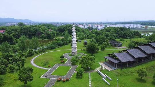 航拍吉州窑本觉寺岭龙窑遗址